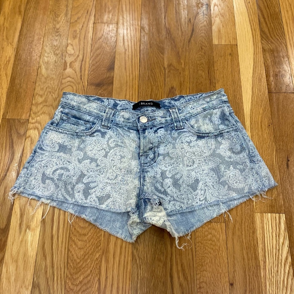 J Brand Shorts Cut Off Jean Denim  24 Light Wash